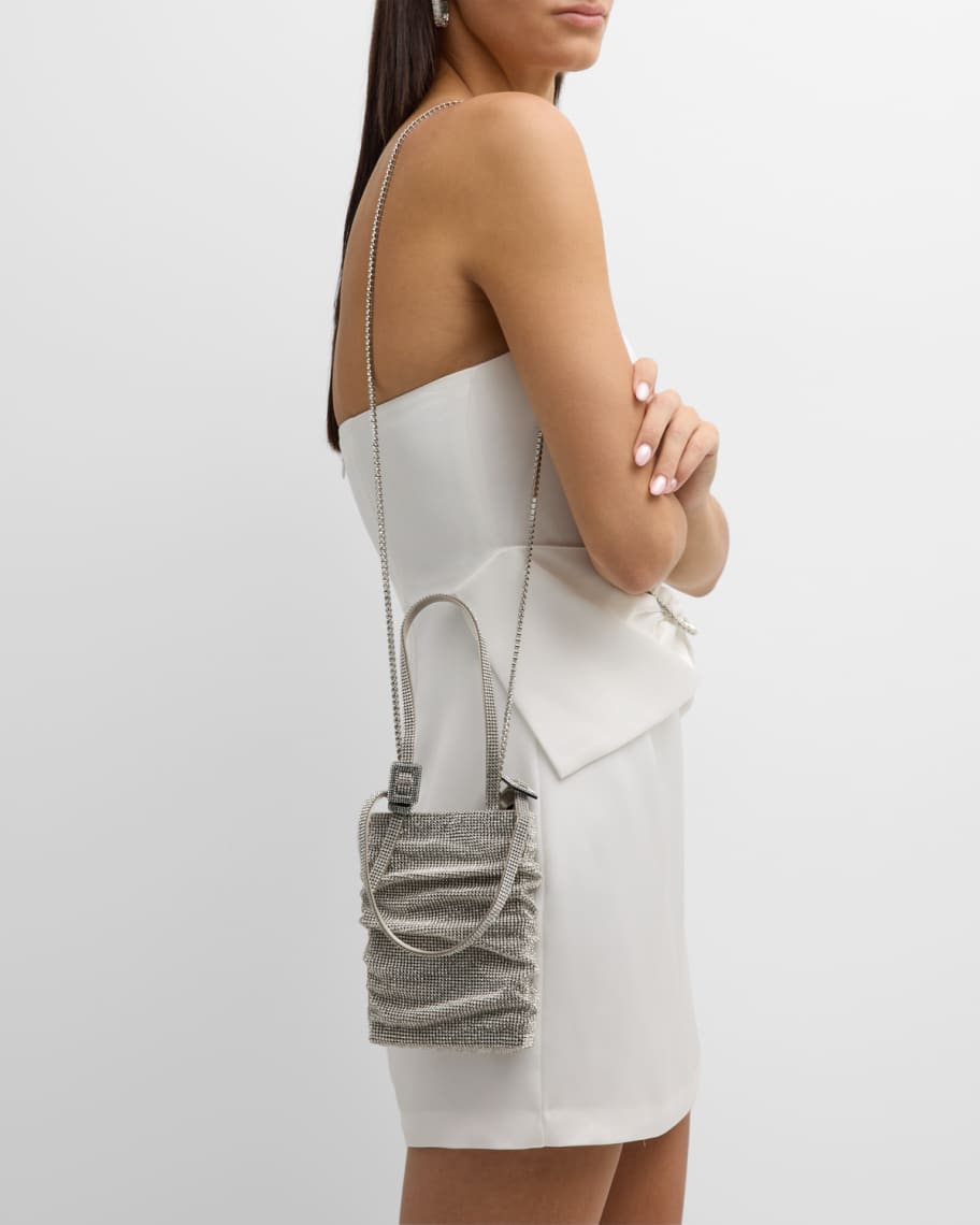 Image 2 of 6: Lollo La Petite Crystal Top-Handle Bag