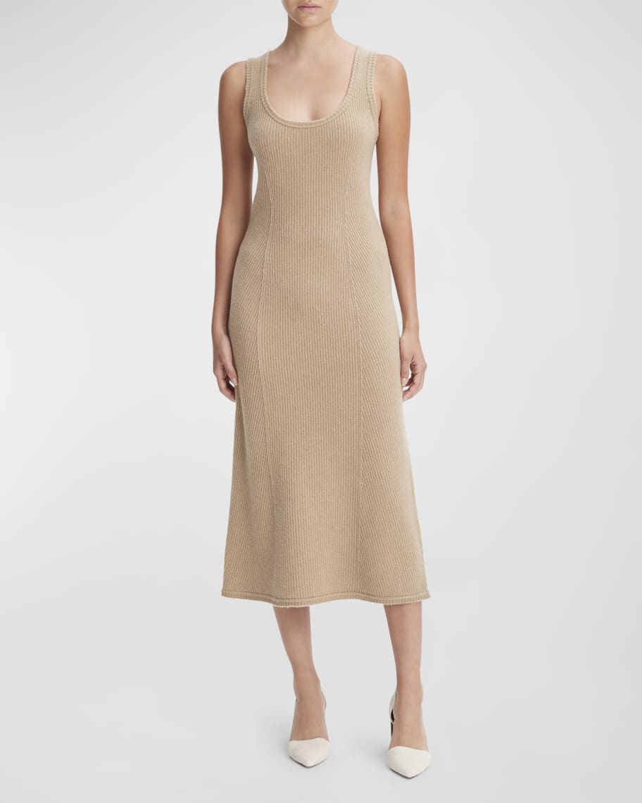 Vince raw edge best sale silk tank dress