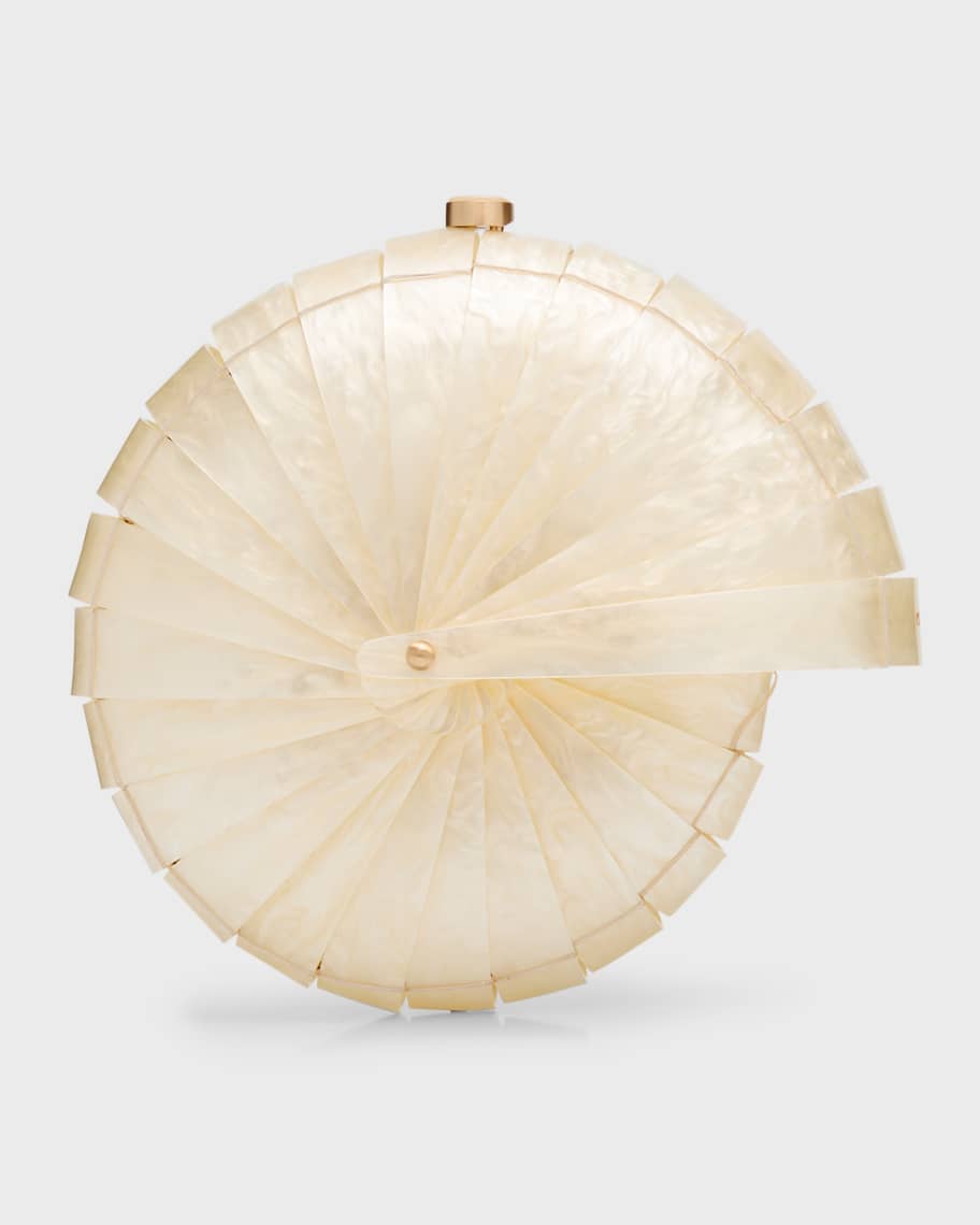 Cult Gaia Sirena Shell Acrylic Clutch Bag | Neiman Marcus