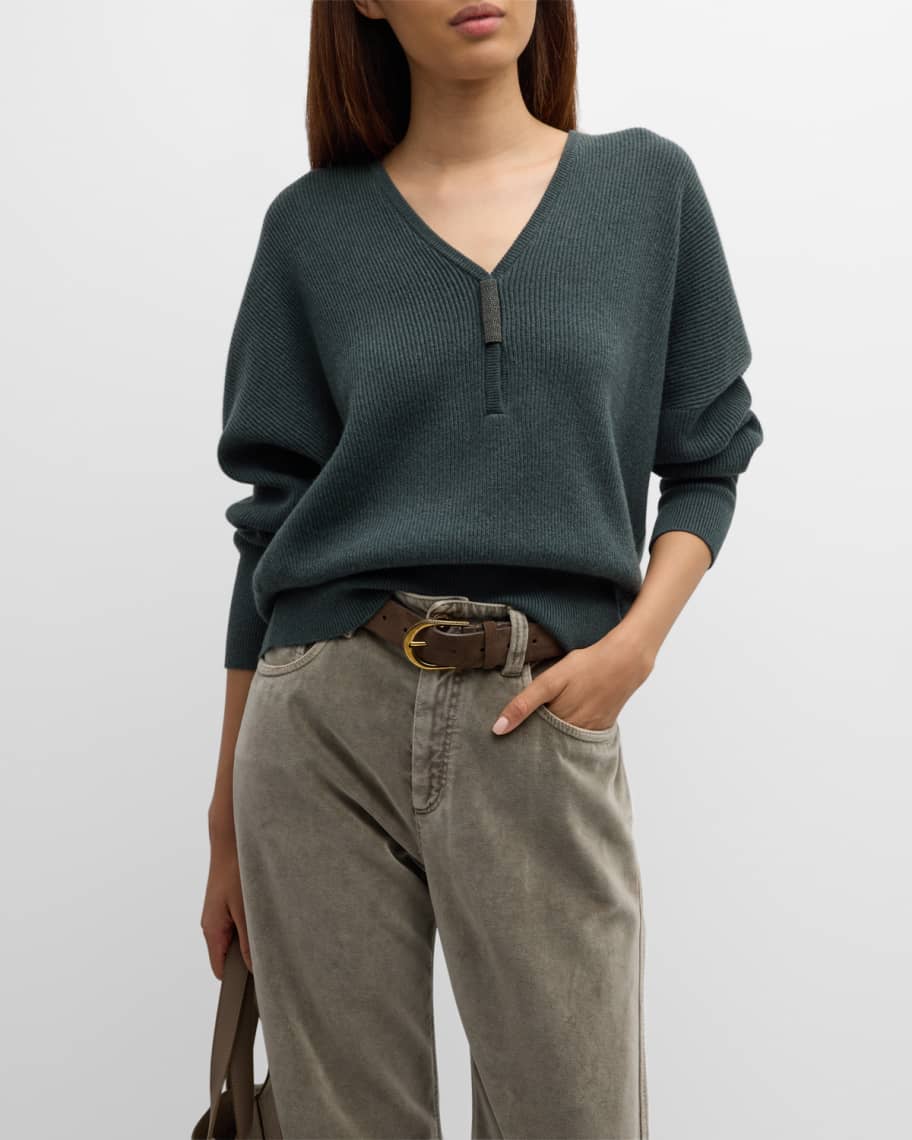 Louis Vuitton Ribbed Accent Sweater