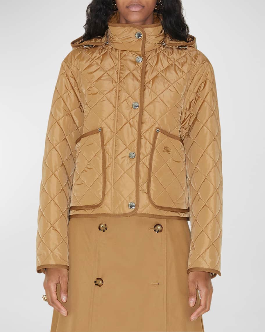 Burberry quilted trench jacket with detachable hood cheap