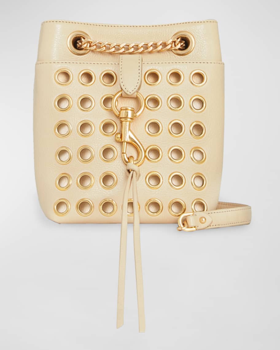 Tory Burch T Monogram Mini Eyelet Bucket Bag