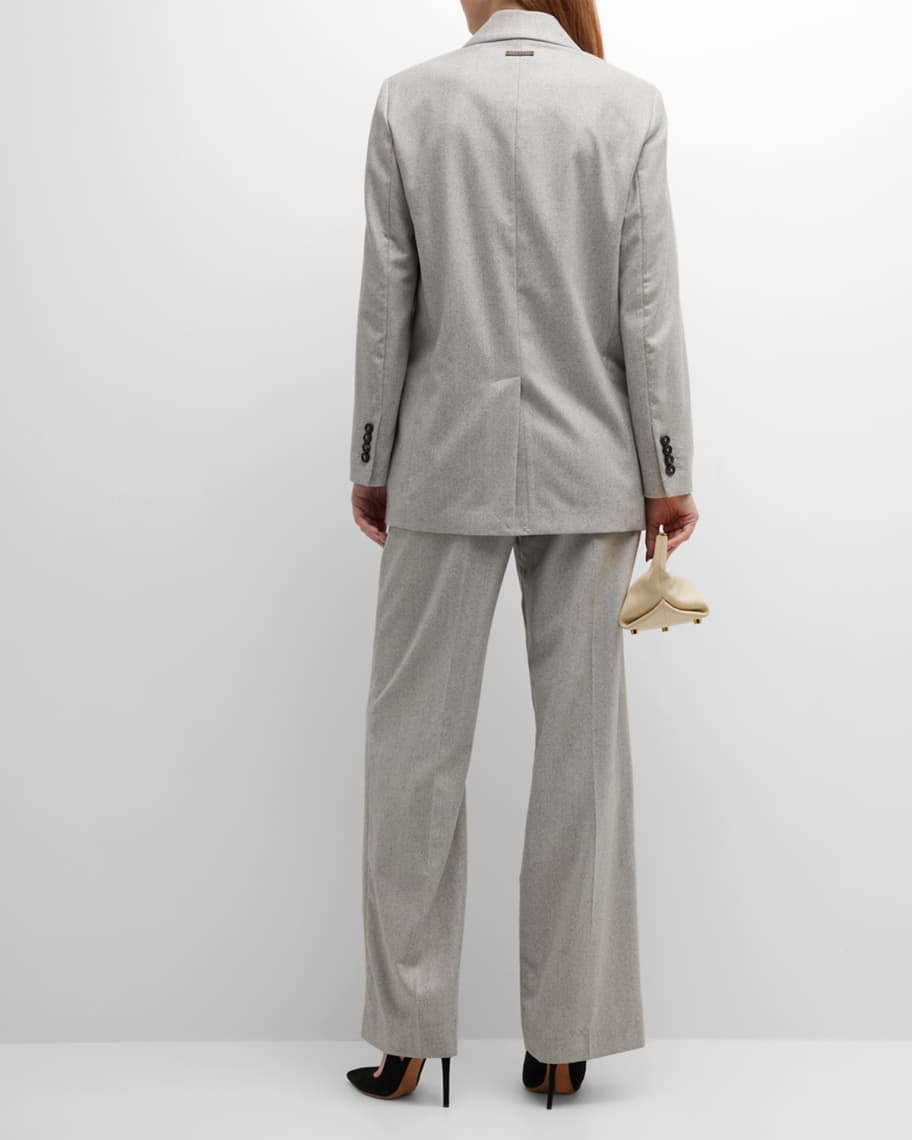 Image 3 of 6: Herringbone Palazzo Pants