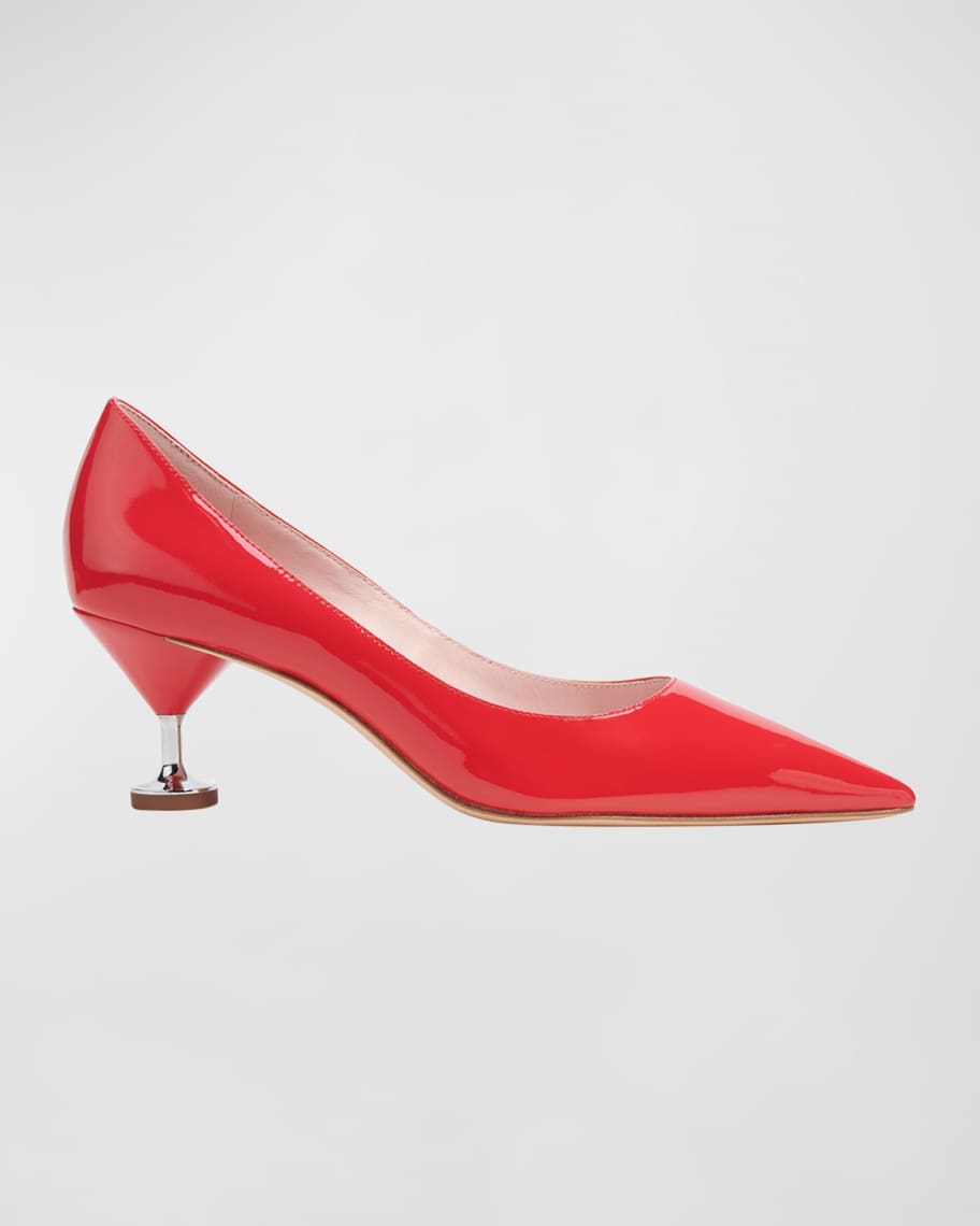 kate spade new york garnish patent kitten-heel pumps | Neiman Marcus