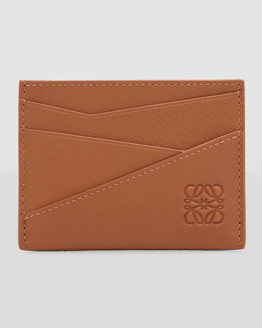 Loewe Puzzle Edge Plain Card Case in Leather | Neiman Marcus