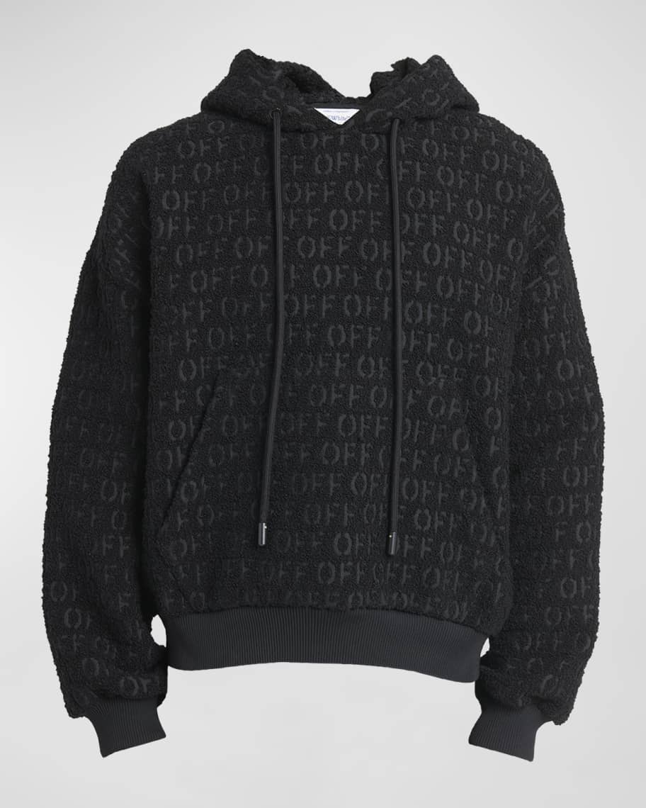 Off White Men s Boucle Logo Hoodie Neiman Marcus