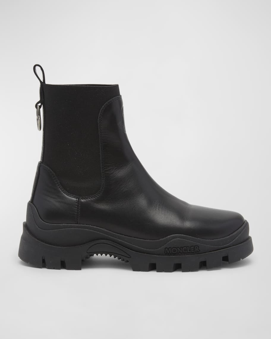 Moncler Larue Calfskin Chelsea Ankle Boots