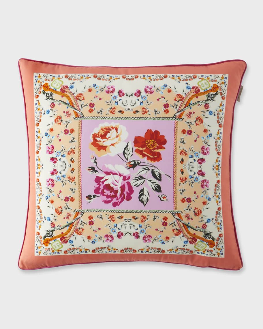 Etro Firenze Pillow with Cording, 18" Square