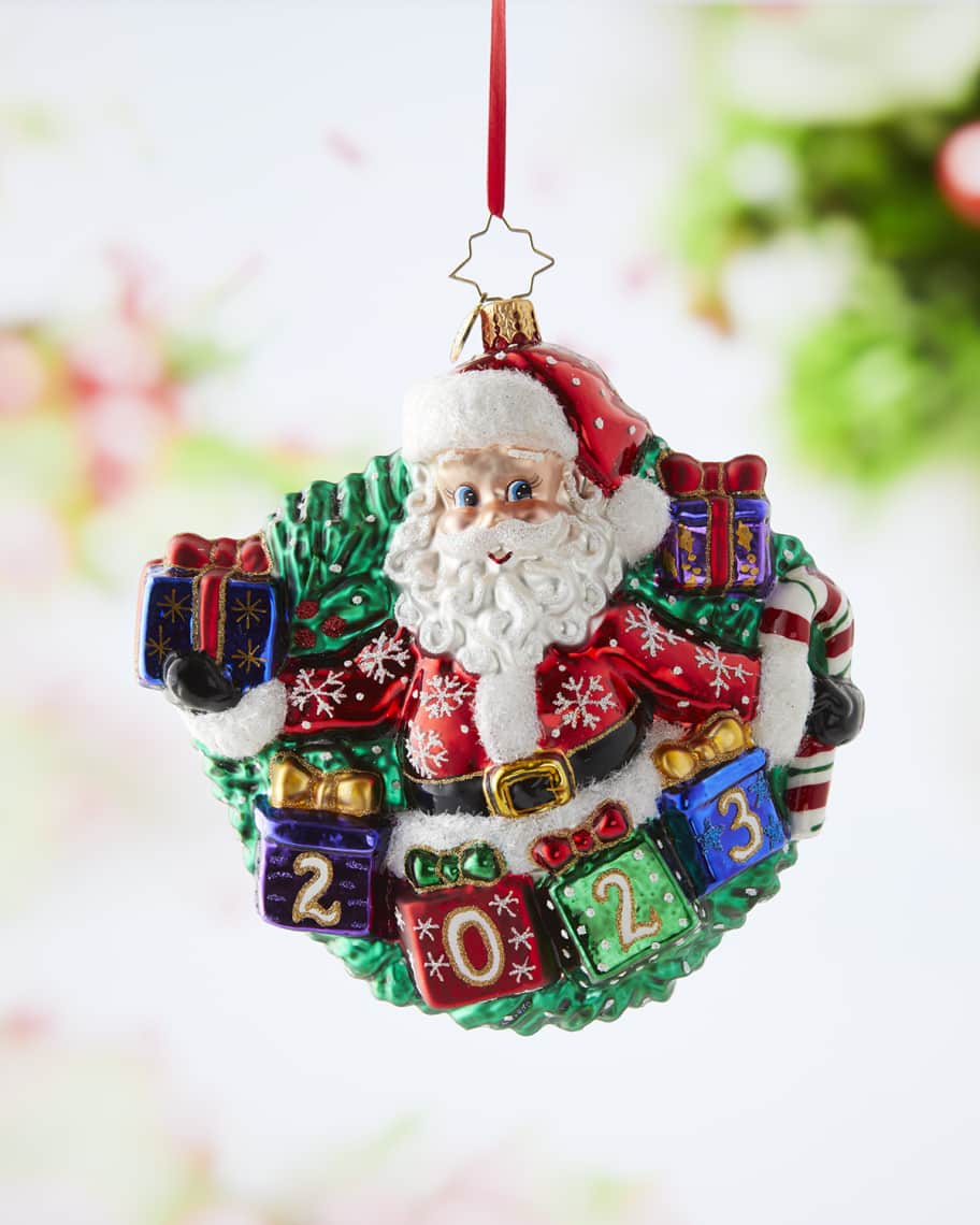 Christopher Radko Yearly Salutations Santa 2023 Christmas Ornament