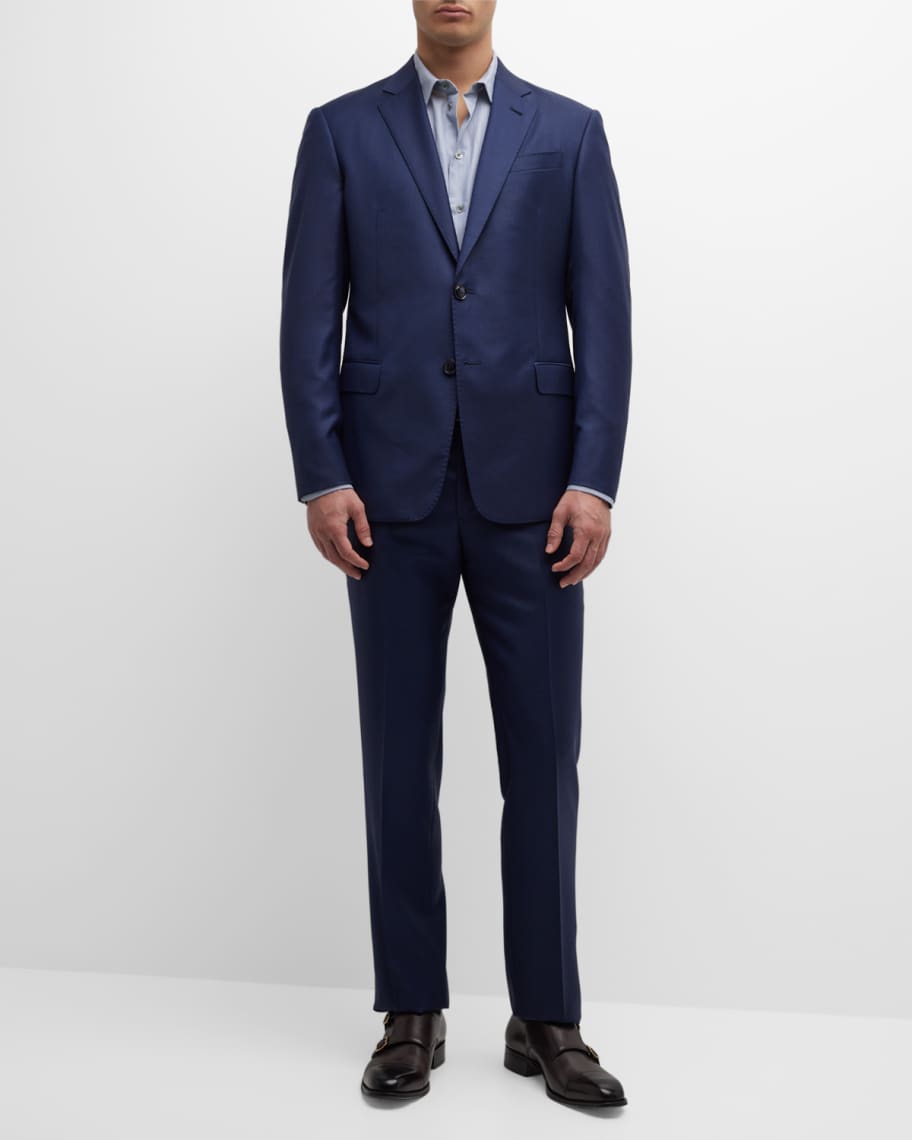 Giorgio Armani Men's Solid Wool Suit | Neiman Marcus