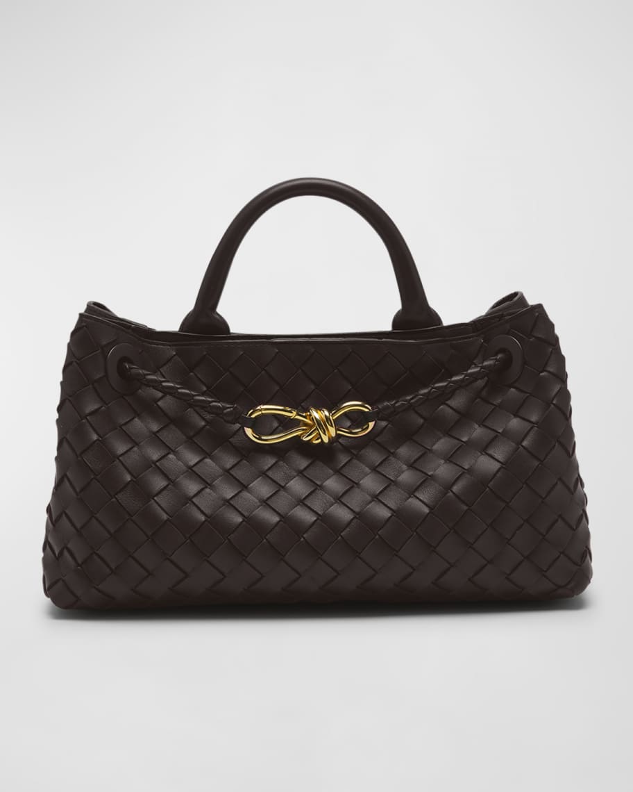 Black Andiamo medium Intrecciato-leather handbag