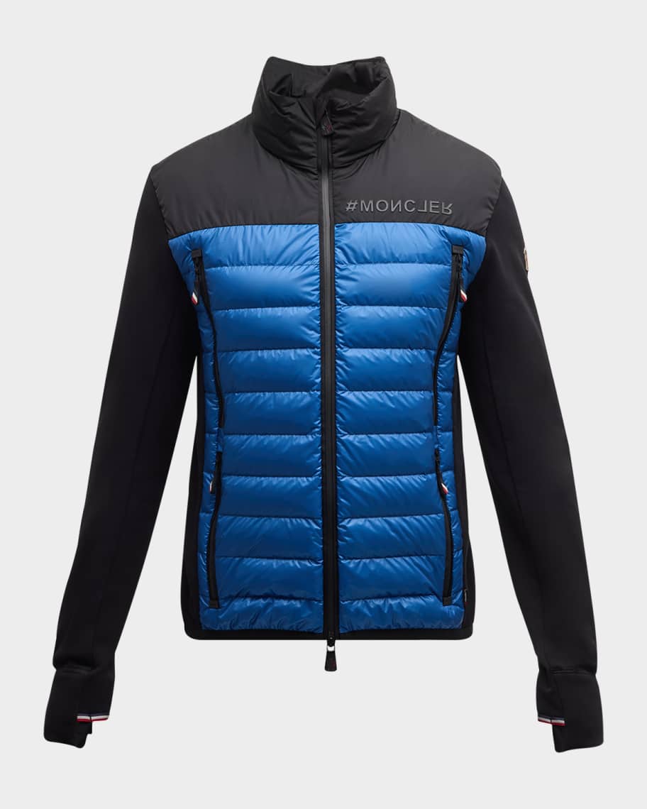 Moncler wool knit 2025 & puffer combo jacket