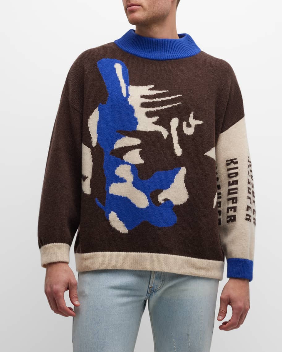 KidSuper Men's Jazz Club Mohair Sweater | Neiman Marcus