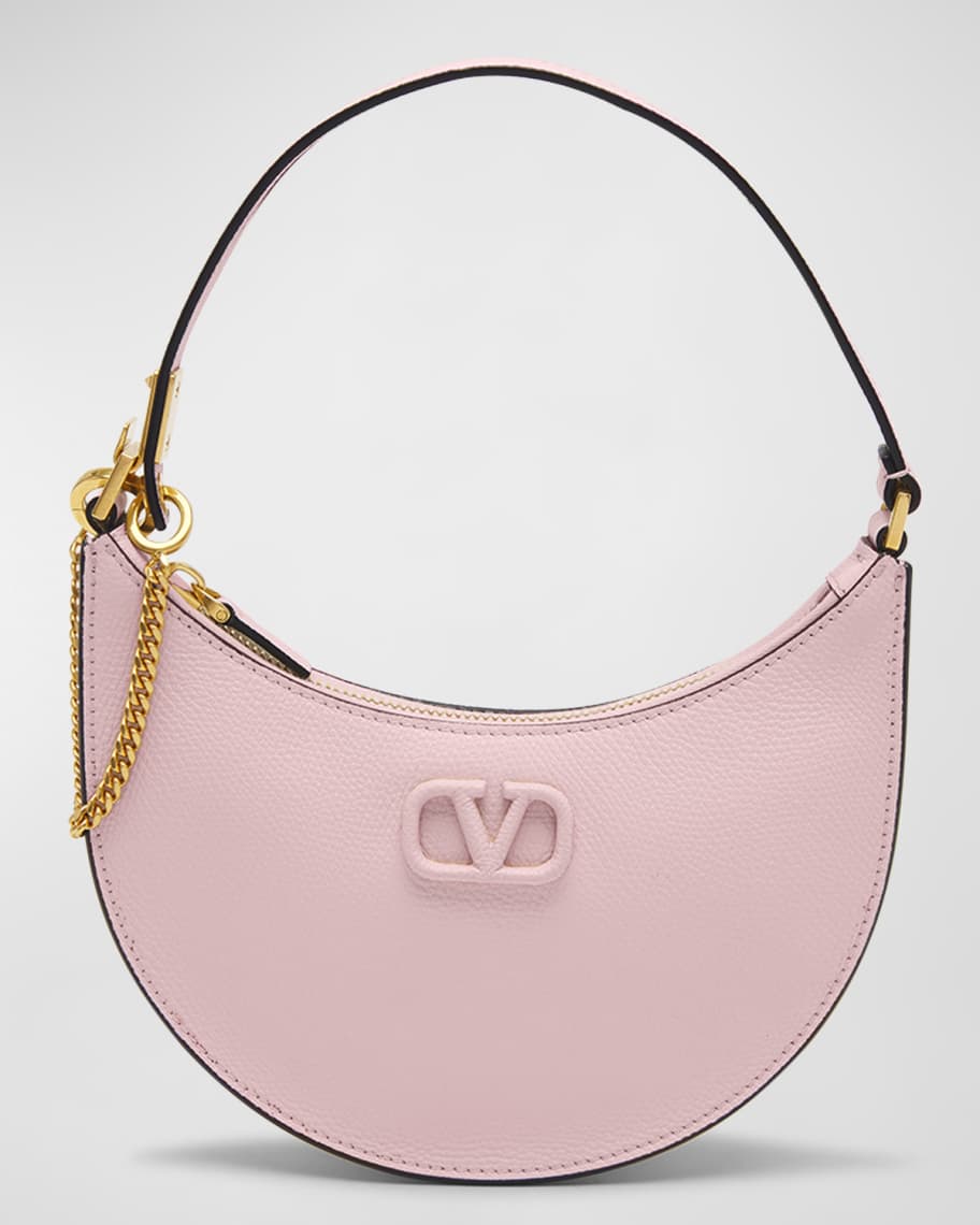 Image 1 of 6: VLOGO Mini Leather Hobo Bag