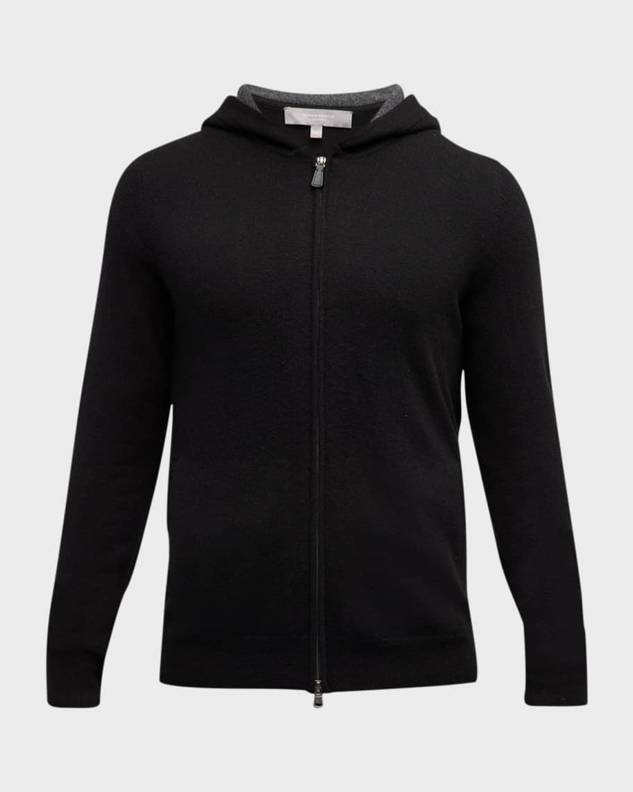 Neiman Marcus Men s Cashmere Full Zip Hoodie Neiman Marcus