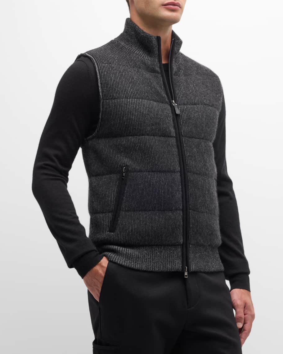 トップス CASHMERE HARD MILLED ZIP VEST M Cashmere full-zip vest | Hermès USA