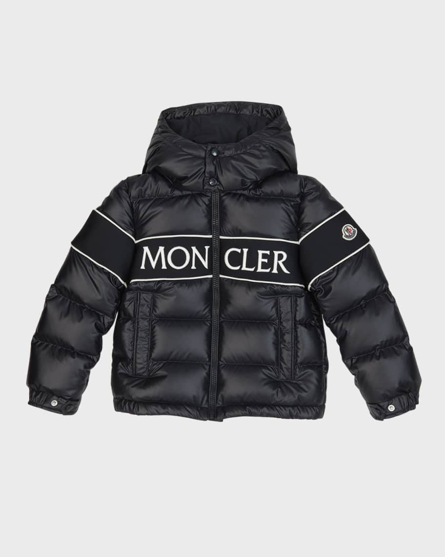 Moncler Boy s Truyere Logo Embroidered Puffer Jacket Size 8 14