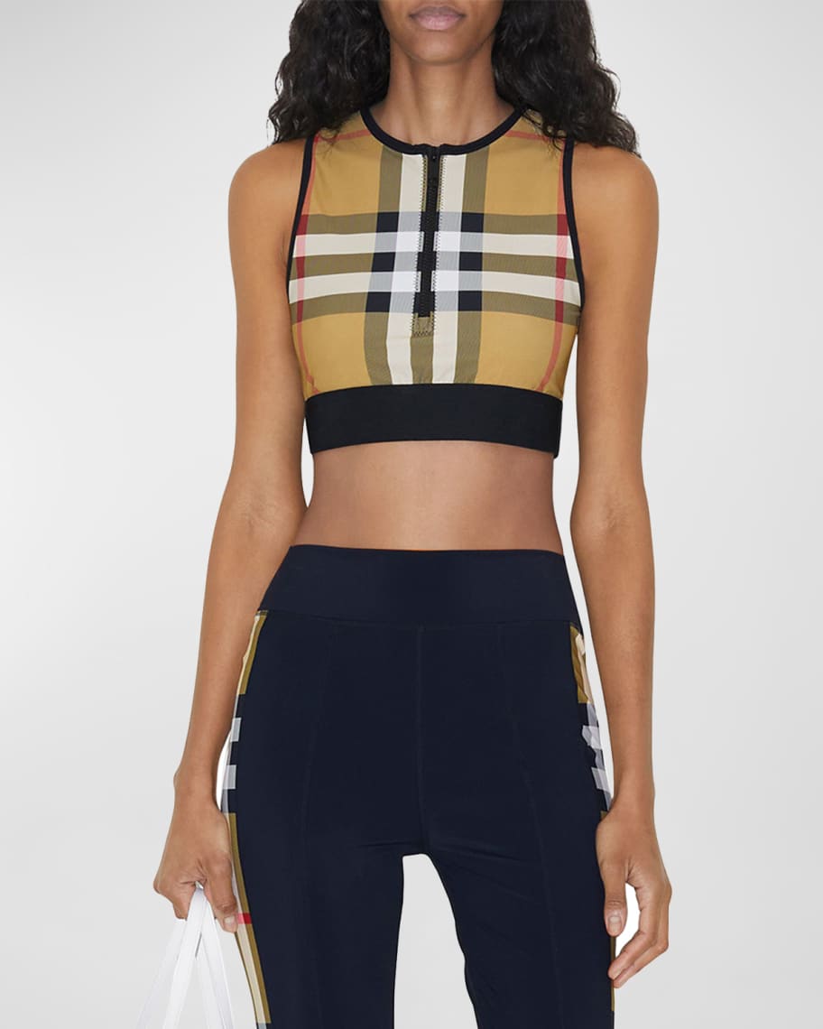 Burberry Zadie Check Sports Bra