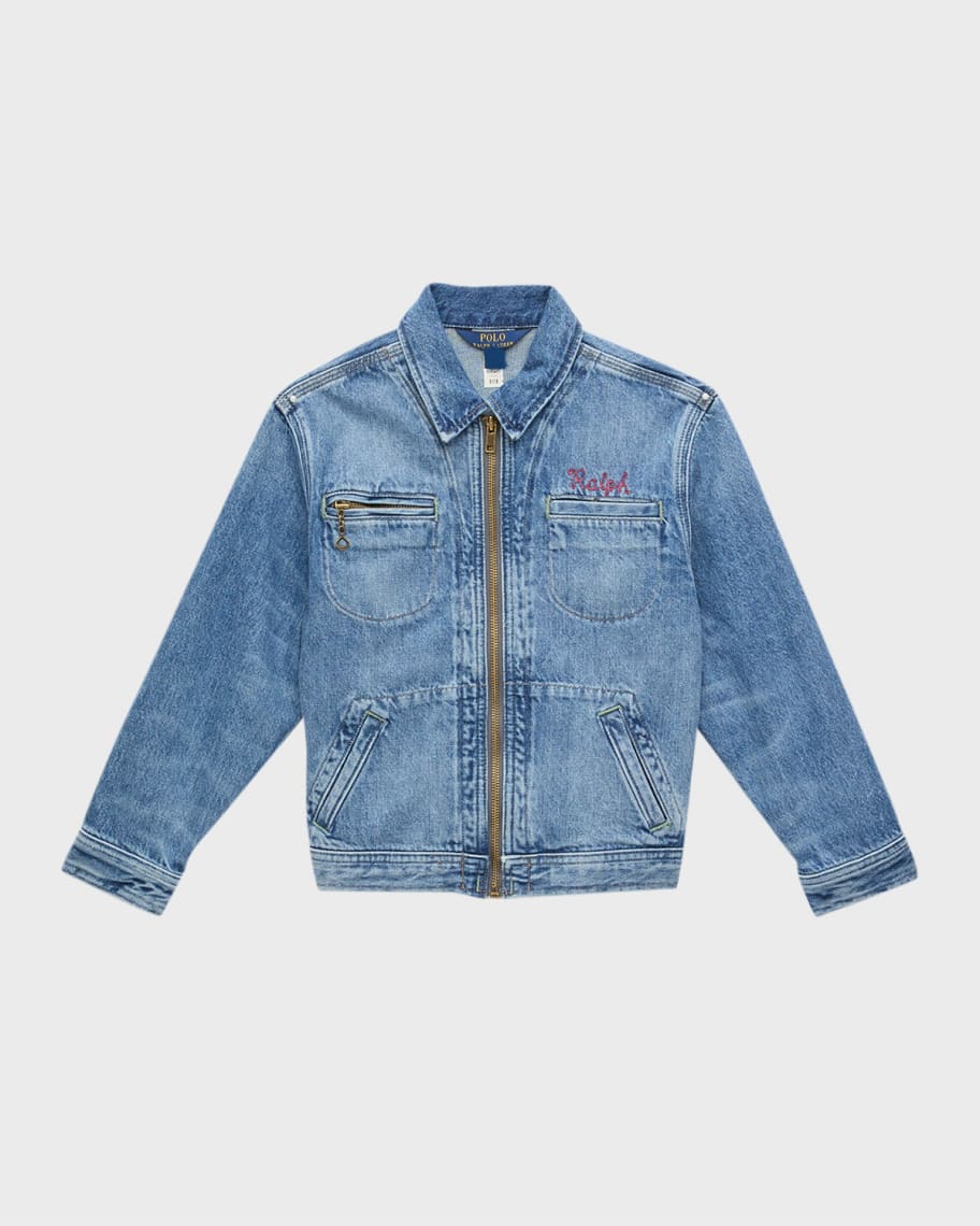 Ralph lauren kids denim jacket store