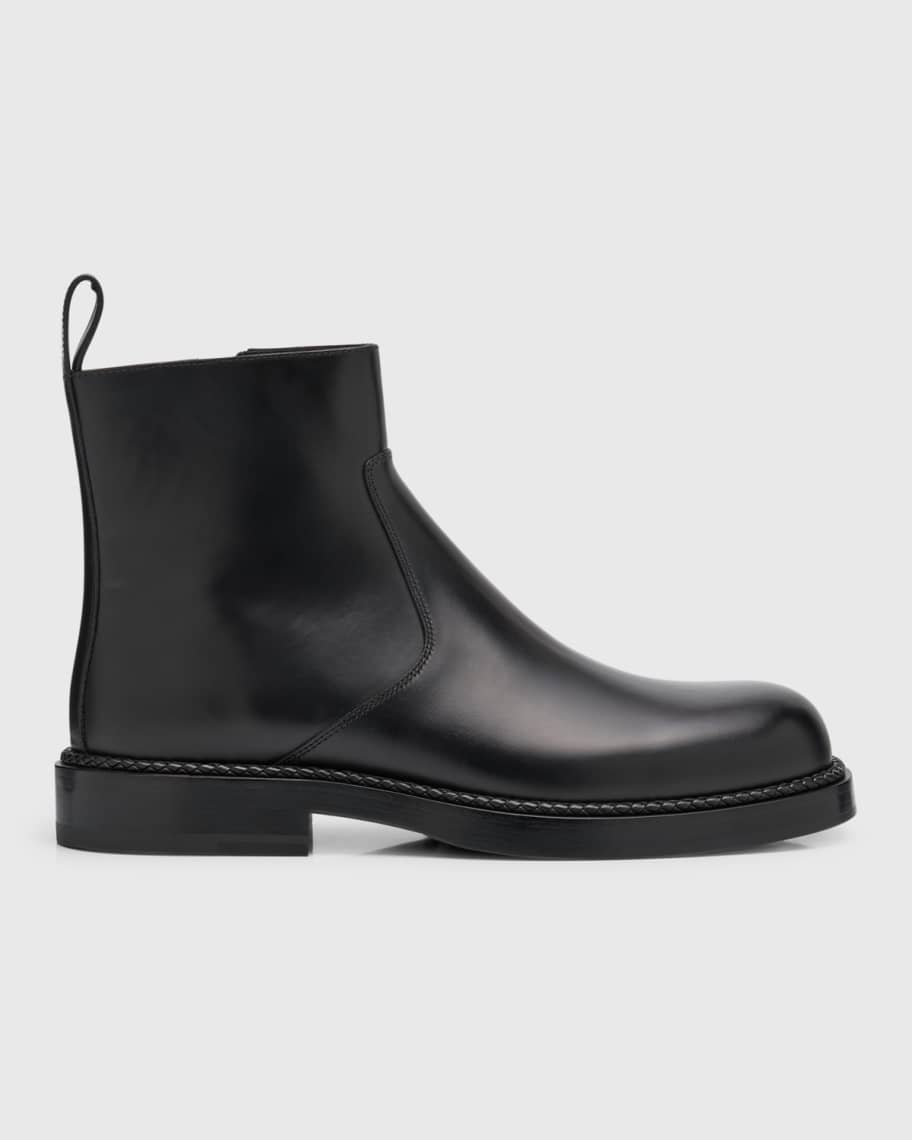 Bottega Veneta Men's Strut Leather Ankle Boots | Neiman Marcus