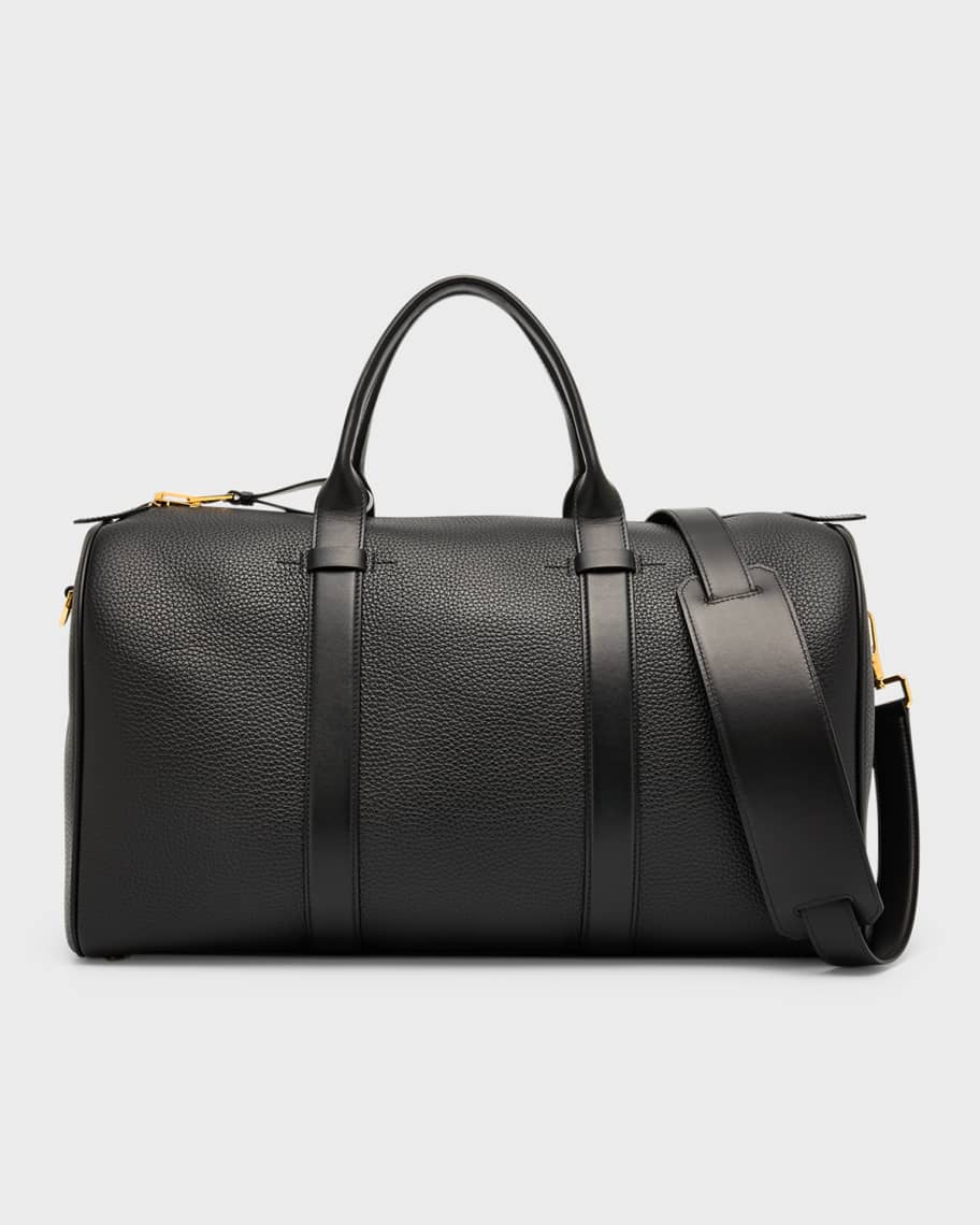 TOM FORD Men's Buckley Large Leather Duffel Bag | Neiman Marcus
