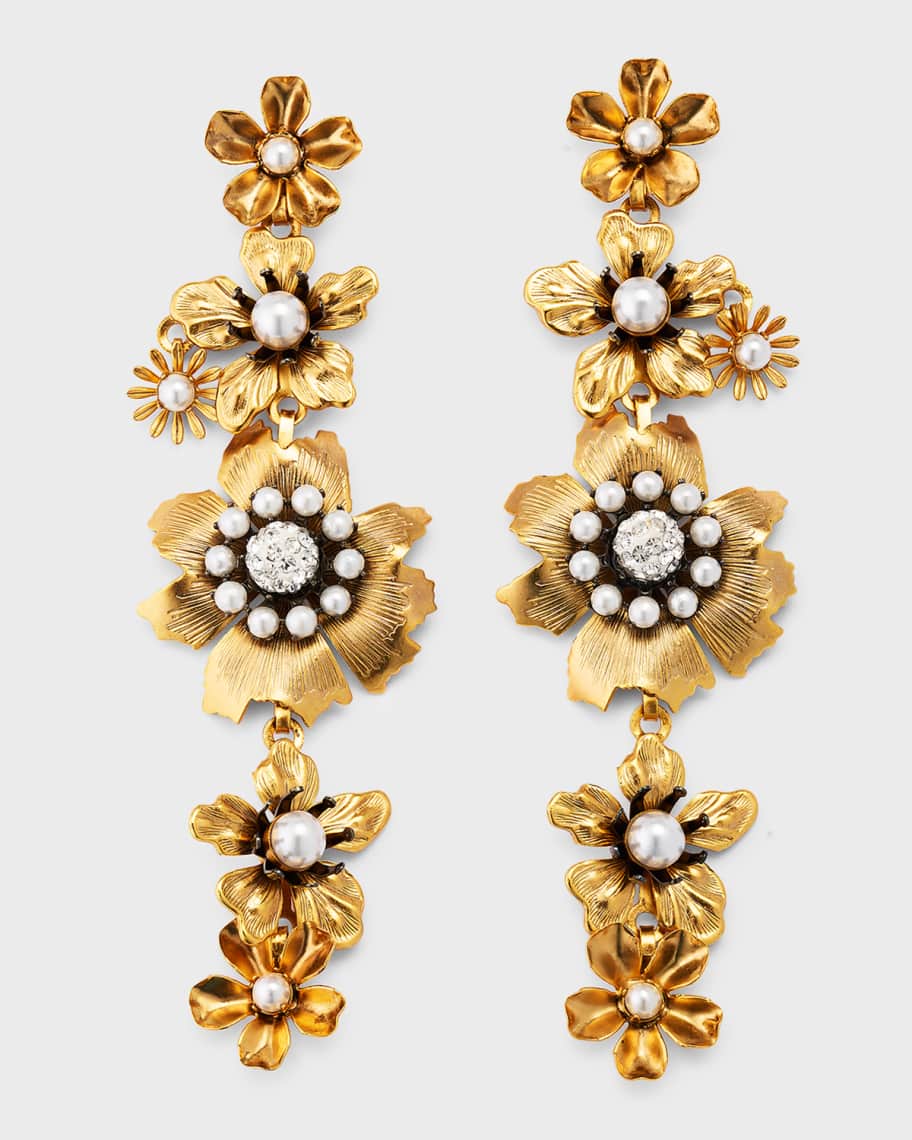 Elizabeth Cole Ambrosia 24K Gold-Plated Earrings | Neiman Marcus