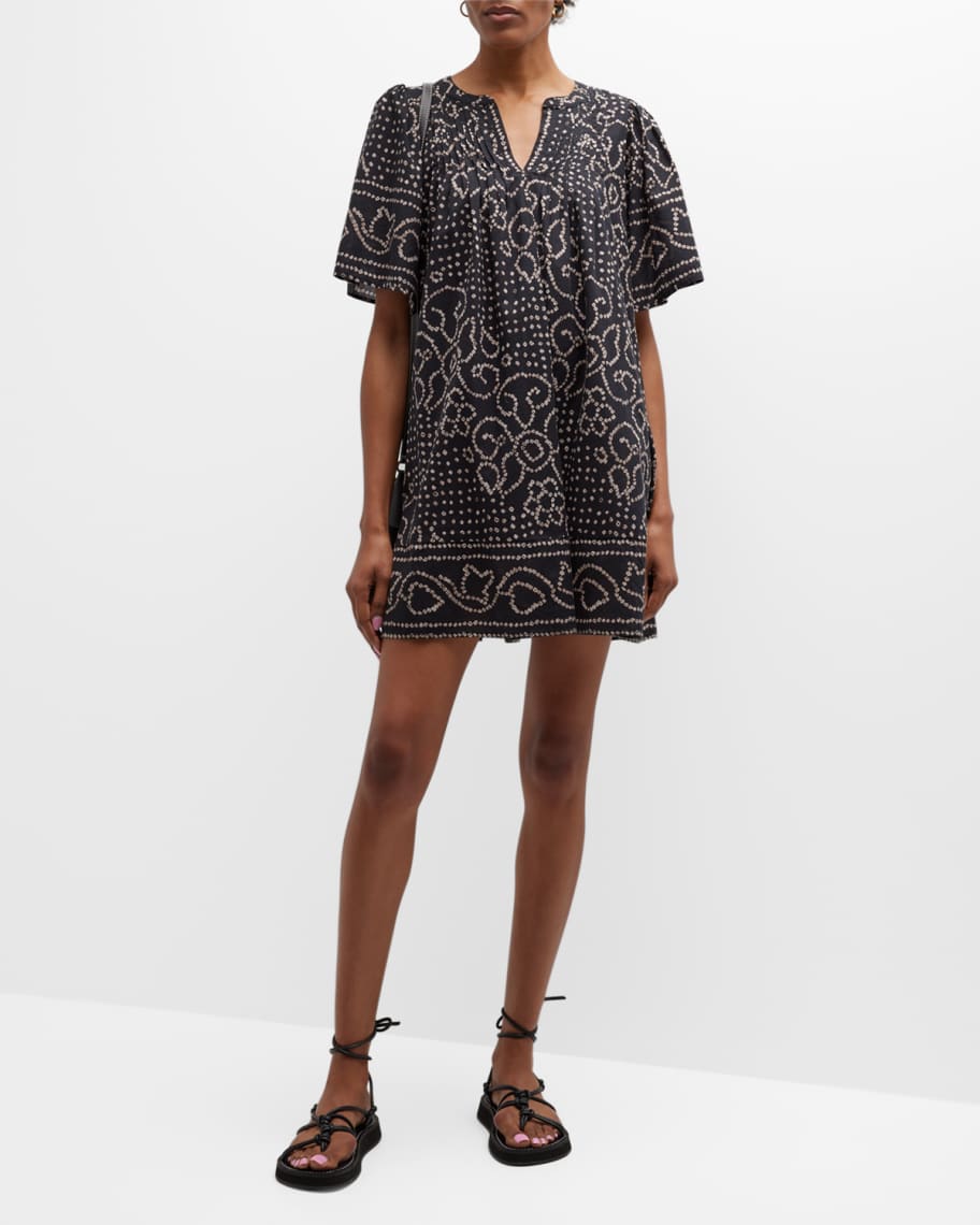 Mischa embroidered shift dress outlet