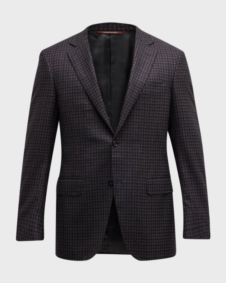 Canali Men's Check Wool Sport Coat Neiman Marcus