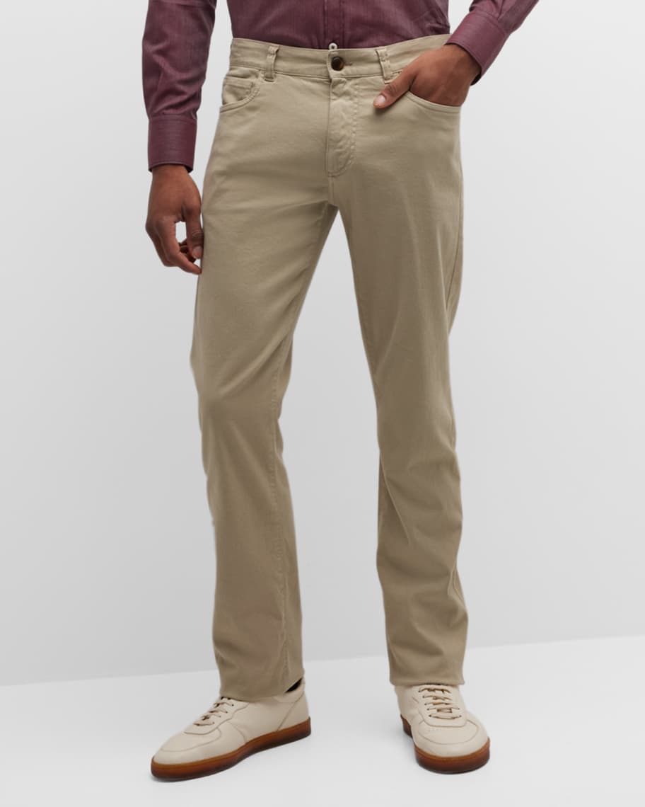 Canali Men's 5-Pocket Stretch Trousers | Neiman Marcus