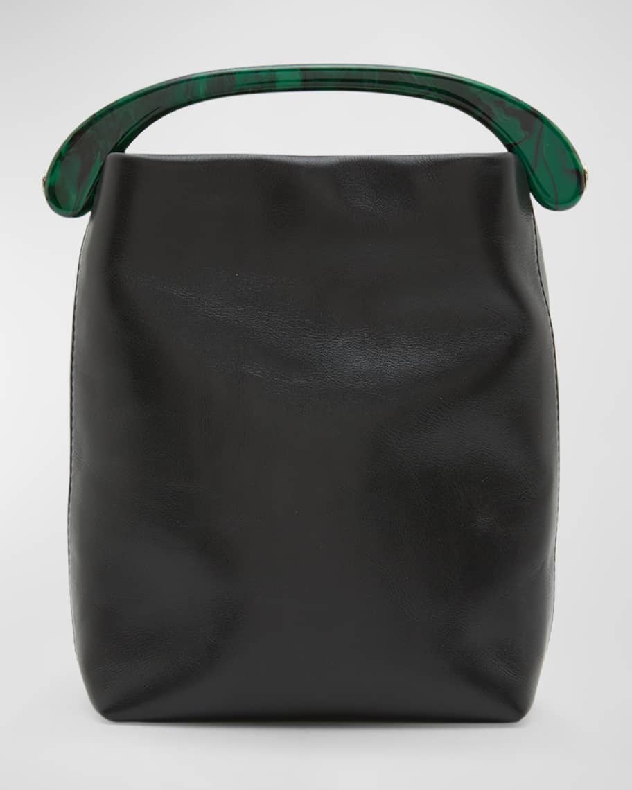 Dries Van Noten Crisp Small North-South Leather Tote Bag