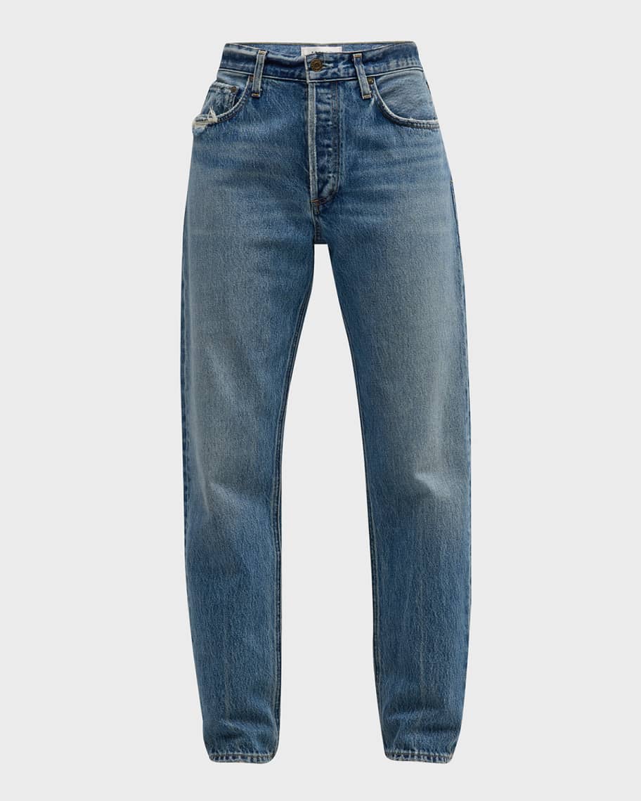 AGOLDE Parker Vintage Low Slung Straight Crop Jeans | Neiman Marcus