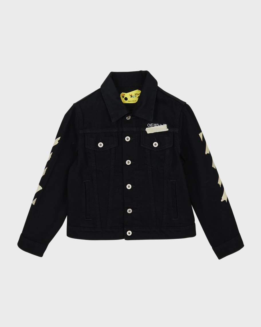 Off white yellow denim jacket clearance