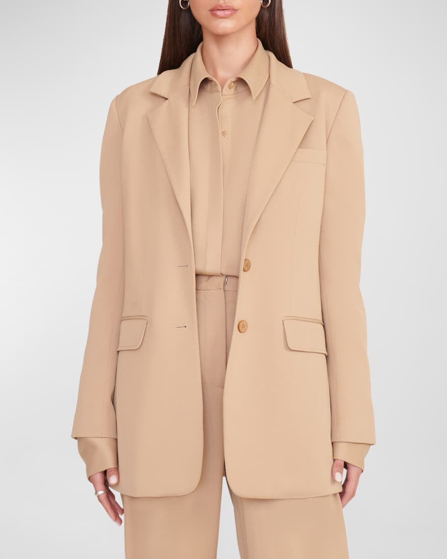 STAUD City Single-Breasted Blazer