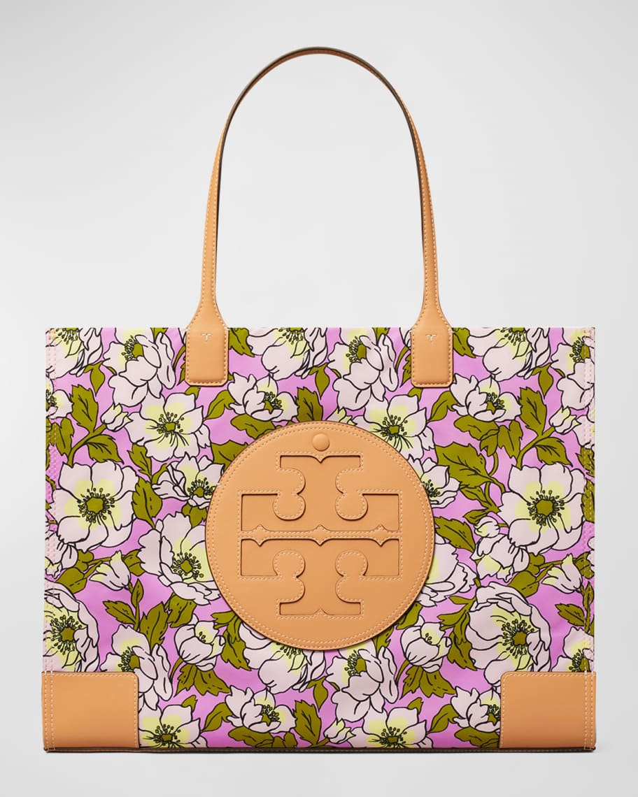 Large Tory Burch Ella Tote Bag Floral, Women's Fashion, Bags