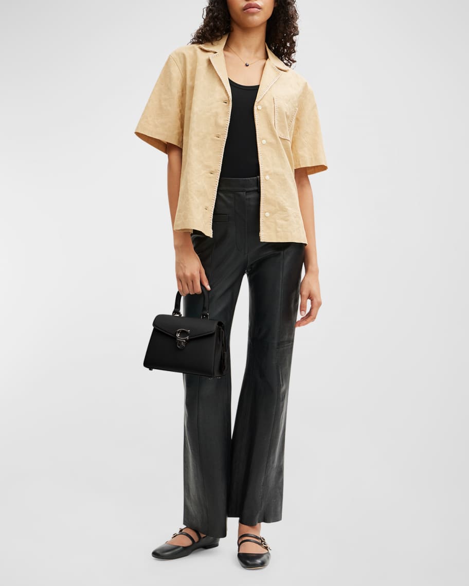 Image 2 of 5: Sammy 21 Luxe Leather Top-Handle Bag