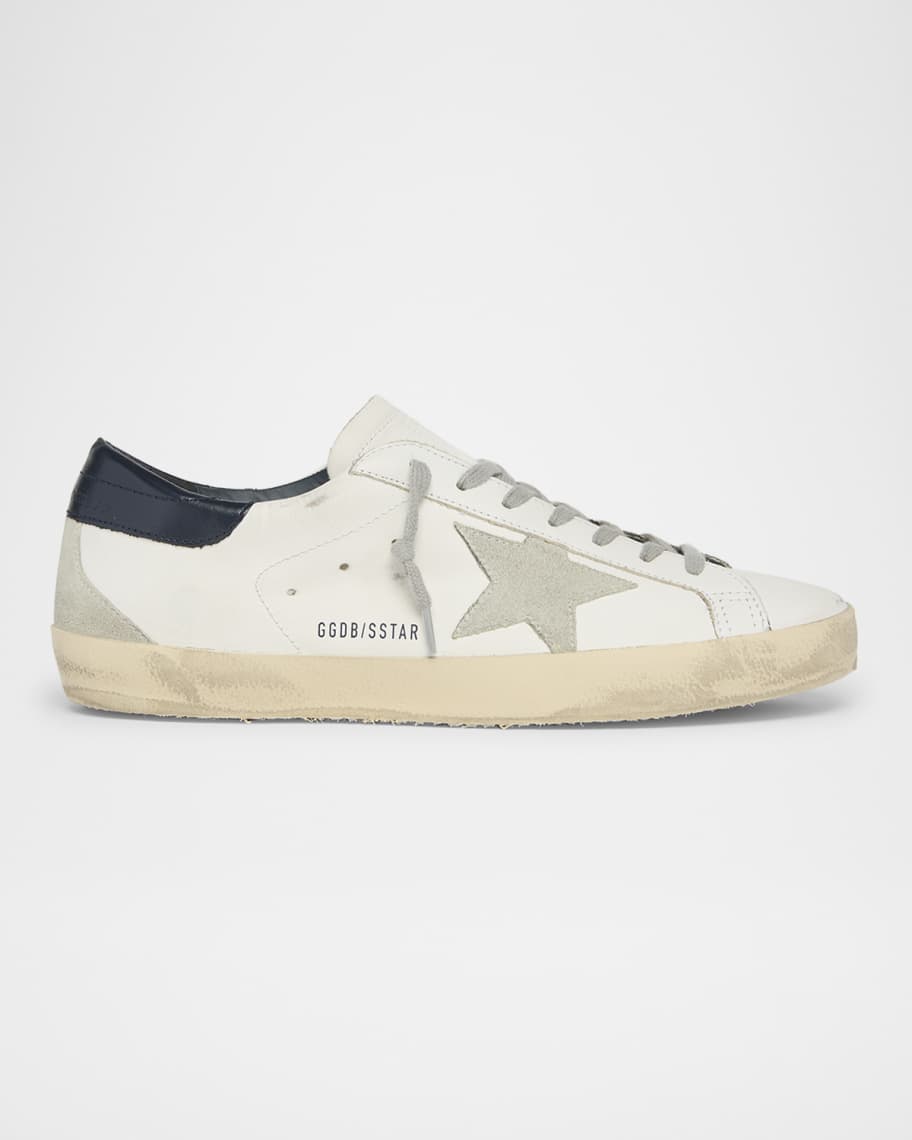 Golden Goose Men's SuperStar Leather LowTop Sneakers Neiman Marcus