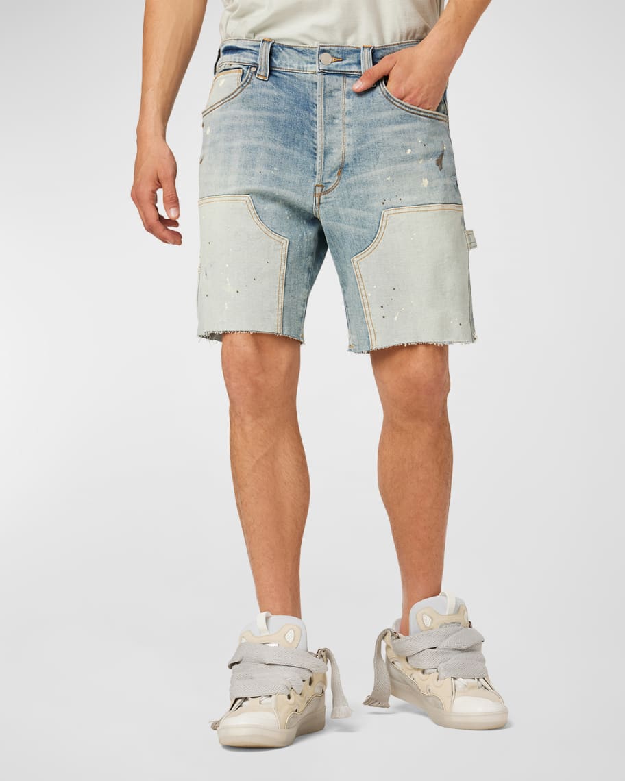 Louis Vuitton Denim Carpenter Shorts Blue Men's - US