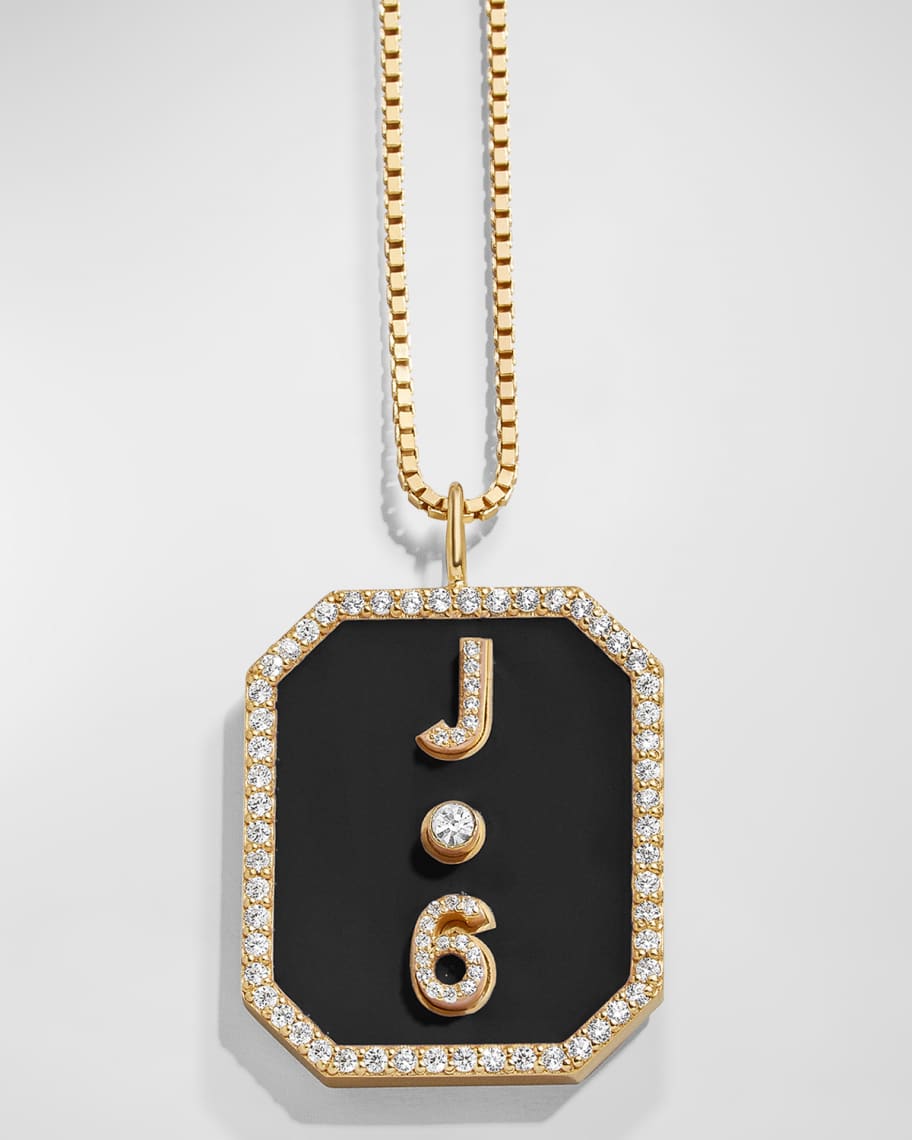 Baublebar 14K Gold Custom Monogram Necklace