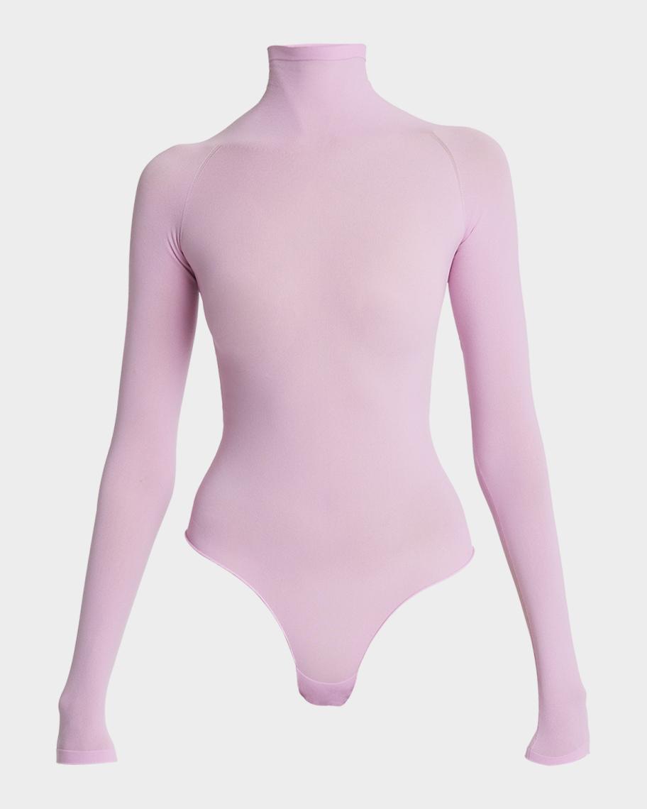 Sheer Turtleneck Bodysuit main image 1