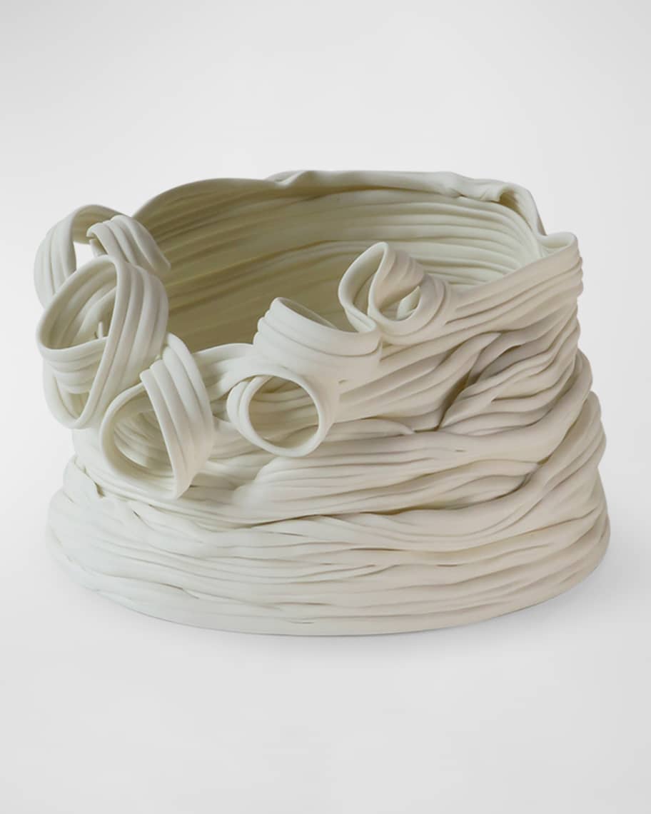 Livia Marasso Bende Limoges Porcelain Cachepot - Medium | Neiman Marcus