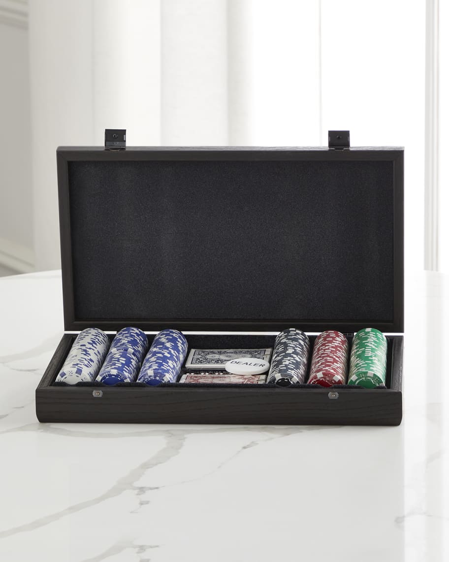 MANOPOULOS Poker Set in Wooden Case, 300 Pieces