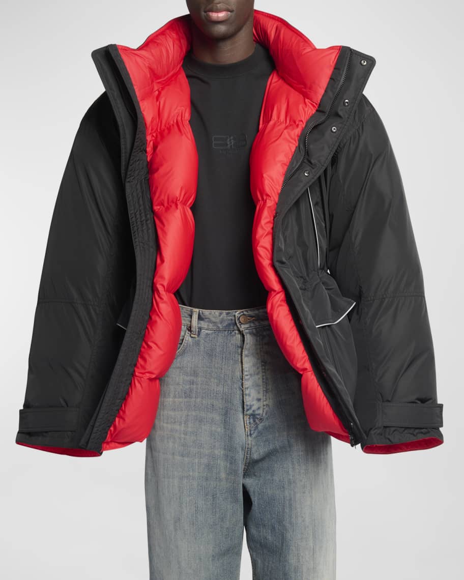 Balenciaga Men's Balenciaga Wrap Parka | Neiman Marcus