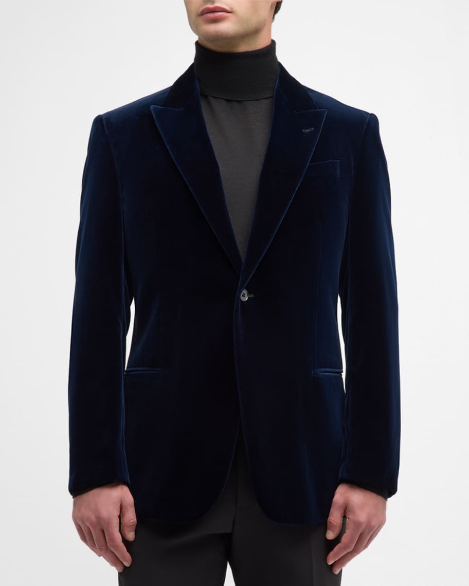 Emporio Armani Men's Velvet Dinner Jacket | Neiman Marcus