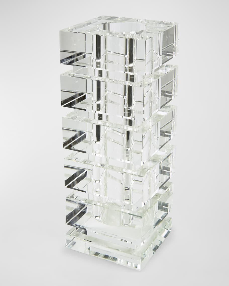 Tizo Clear Cut Crystal Illusion Vase