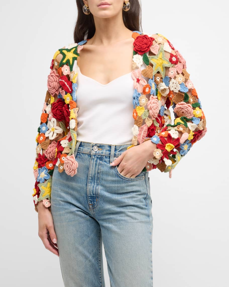 Alice and olivia crochet deals top