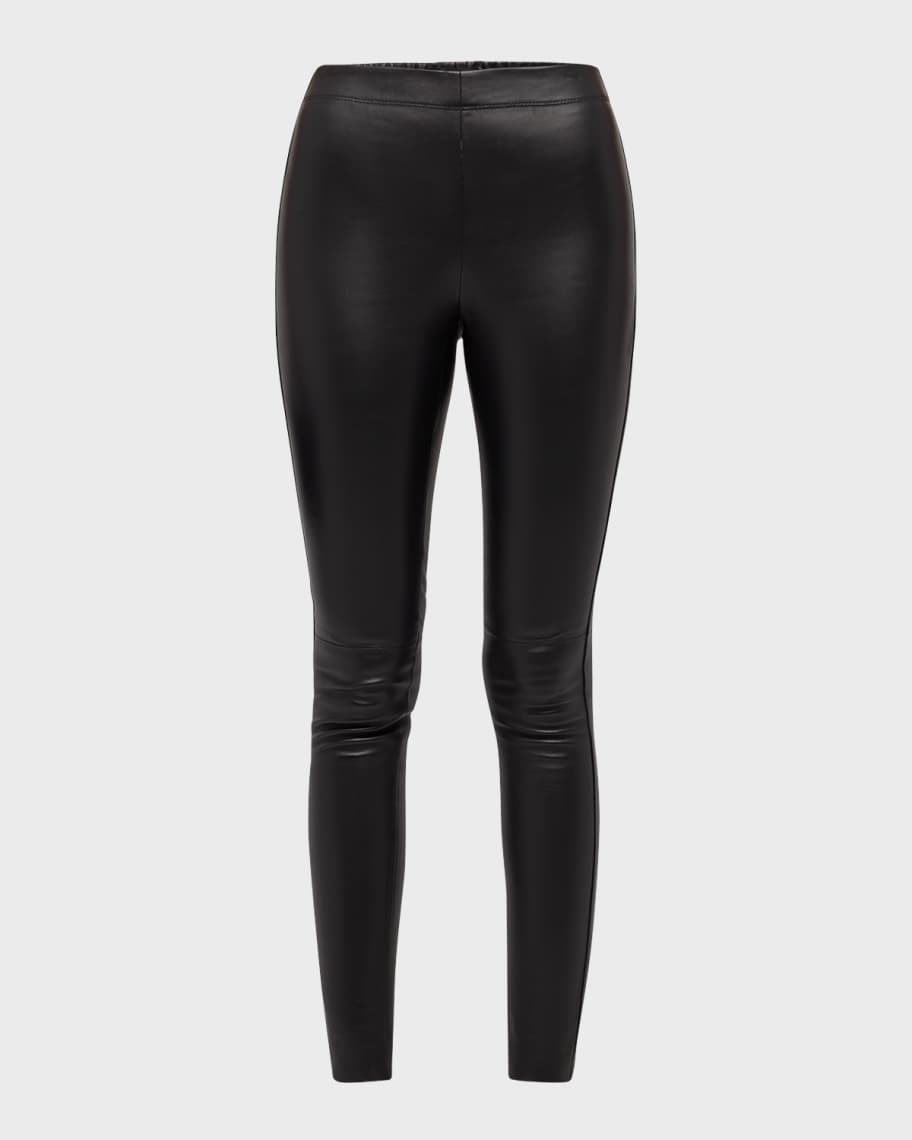 Joseph High Rise Stretch Leather Leggings Neiman Marcus