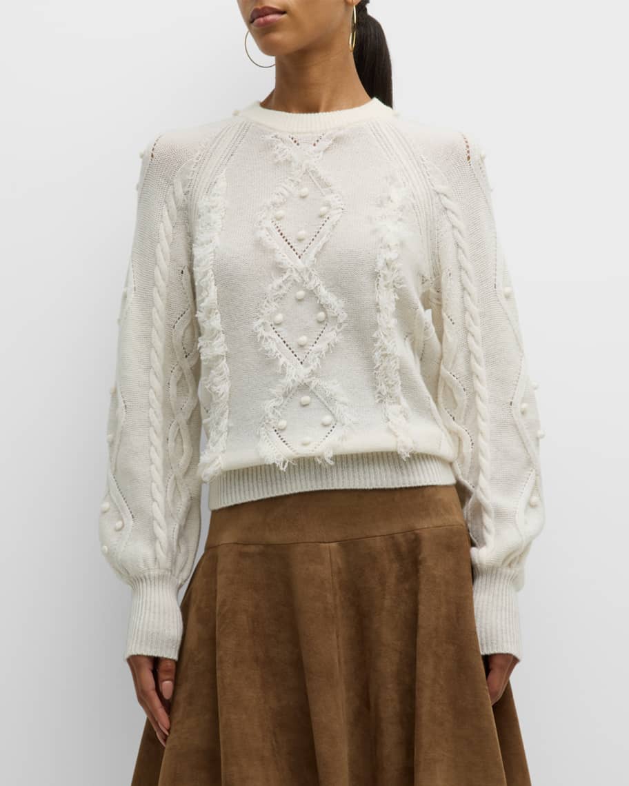 Autumn cashmere outlet popcorn sweater