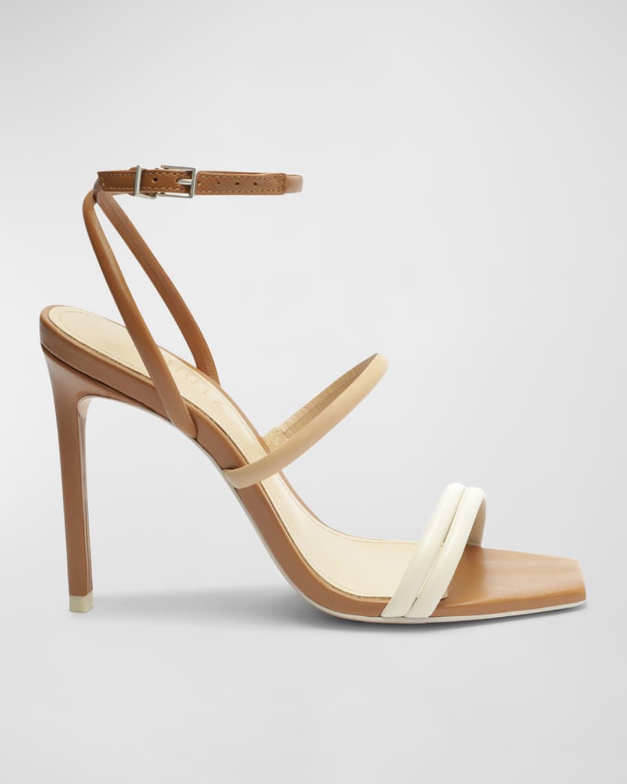 Schutz Nylla Tubular Ankle-Strap Sandals | Neiman Marcus