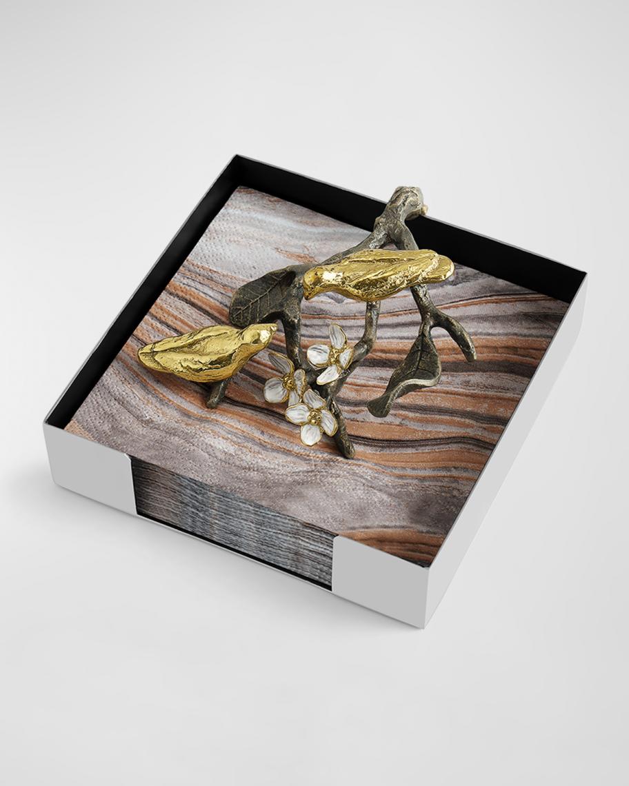 Michael Aram Lovebirds Cocktail Napkin Holder | Neiman Marcus