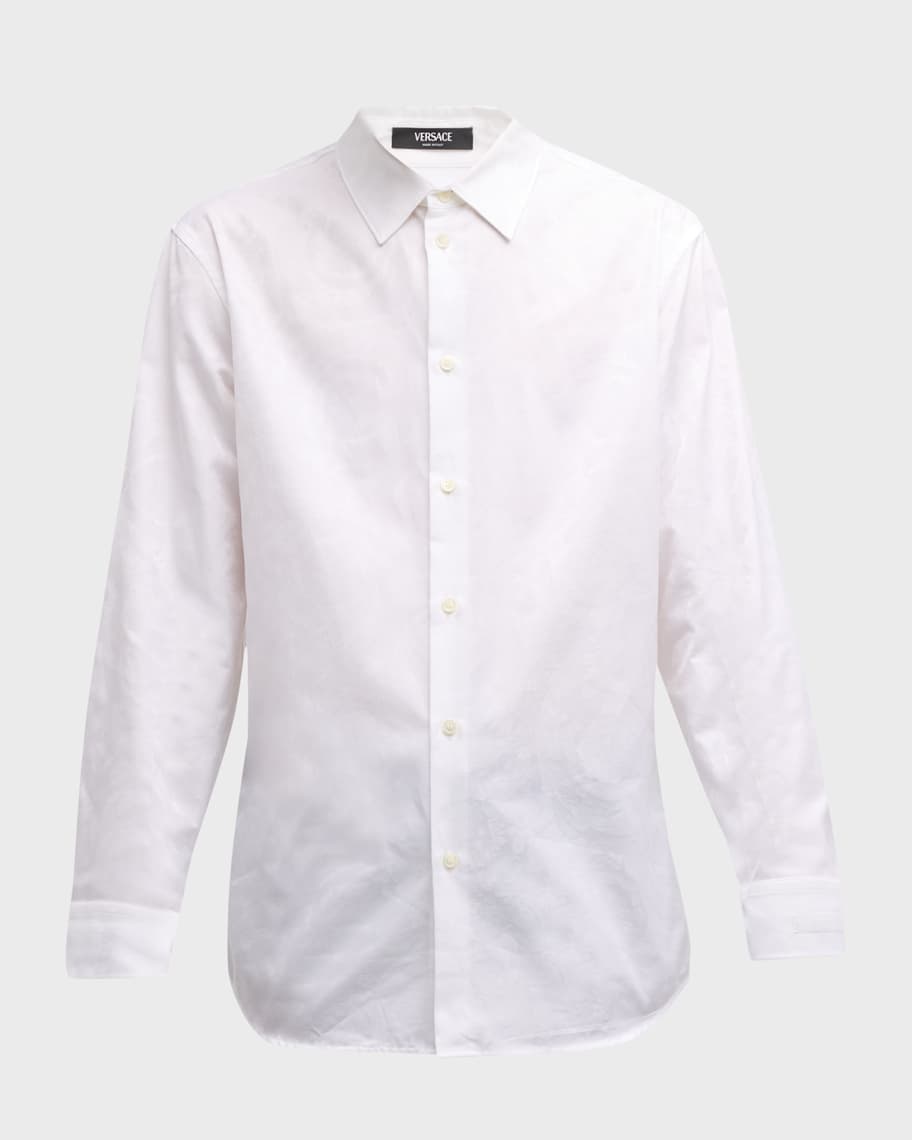 Versace Men's Barocco Jacquard Sport Shirt | Neiman Marcus